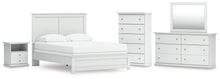 Load image into Gallery viewer, Bostwick Shoals Queen Panel Bed, Dresser, Mirror, Chest and Nightstand
