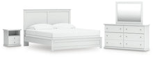 Load image into Gallery viewer, Bostwick Shoals King Panel Bed, Dresser, Mirror and Nightstand
