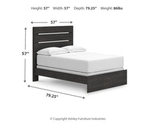 Load image into Gallery viewer, Hollivern Full Panel Bed, Dresser and Mirror

