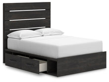 Load image into Gallery viewer, Hollivern Full Panel Bed with Storage, Dresser, Mirror and Nightstand
