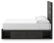 Load image into Gallery viewer, Hollivern Full Panel Bed with Storage, Dresser and Mirror
