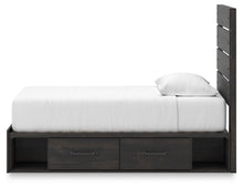 Load image into Gallery viewer, Hollivern Twin Panel Bed with Storage, Dresser and Mirror
