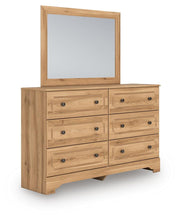 Load image into Gallery viewer, Aleaport King Panel Bed with Mirrored Dresser
