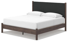 Load image into Gallery viewer, Pamytta King Upholstered Panel Platform Bed, Dresser and Mirror
