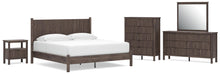 Load image into Gallery viewer, Pamytta King Panel Platform Bed, Dresser, Mirror, Chest and Nightstand
