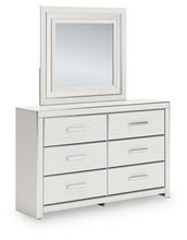 Load image into Gallery viewer, Zuraleus Queen Upholstered Panel Platform Storage Bed, Dresser, Mirror and Nightstand
