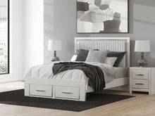 Load image into Gallery viewer, Zuraleus Queen Upholstered Panel Platform Storage Bed, Dresser, Mirror and Nightstand
