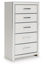 Load image into Gallery viewer, Zuraleus Queen Upholstered Panel Platform Bed, Dresser, Mirror, Chest and Nightstand
