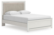 Load image into Gallery viewer, Zuraleus Queen Upholstered Panel Platform Bed, Dresser and Mirror
