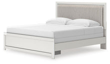 Load image into Gallery viewer, Zuraleus King Upholstered Panel Bed, Dresser, Mirror and Nightstand
