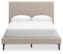 Load image into Gallery viewer, Cielden Full Upholstered Bed with Roll Slats, Dresser and Mirror

