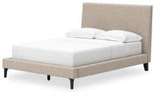 Load image into Gallery viewer, Cielden Full Upholstered Bed with Roll Slats, Dresser and Mirror
