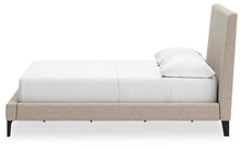 Load image into Gallery viewer, Cielden Full Upholstered Bed with Roll Slats, Dresser and Mirror
