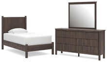 Load image into Gallery viewer, Pamytta Twin Panel Platform Bed, Dresser and Mirror
