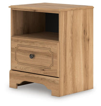 Load image into Gallery viewer, Aleaport Full Panel Bed with Mirrored Dresser and Nightstand

