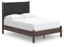 Load image into Gallery viewer, Pamytta Full Upholstered Panel Platform Bed, Dresser and Mirror
