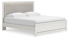 Load image into Gallery viewer, Zuraleus King Upholstered Panel Platform Bed, Dresser, Mirror and Nightstand
