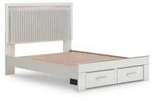 Load image into Gallery viewer, Zuraleus Queen Upholstered Panel Platform Storage Bed, Dresser, Mirror, Chest and Nightstand
