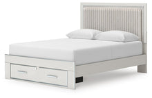 Load image into Gallery viewer, Zuraleus Queen Upholstered Panel Platform Storage Bed, Dresser, Mirror, Chest and Nightstand
