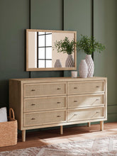 Load image into Gallery viewer, Cielden California King Upholstered Bed with Roll Slats, Dresser, Mirror and Nightstand
