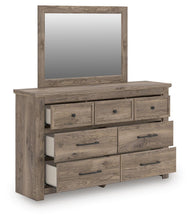 Load image into Gallery viewer, Rusticott King Poster Bed, Dresser, Mirror and Nightstand
