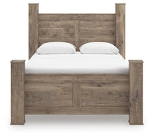 Load image into Gallery viewer, Rusticott Queen Poster Bed with Mirrored Dresser and Nightstand
