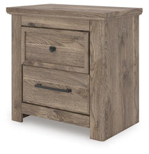 Load image into Gallery viewer, Rusticott King Panel Bed with Mirrored Dresser and Nightstand
