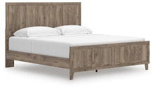 Load image into Gallery viewer, Rusticott King Panel Bed with Mirrored Dresser
