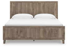 Load image into Gallery viewer, Rusticott King Panel Bed with Mirrored Dresser
