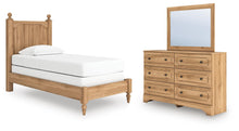 Load image into Gallery viewer, Aleaport Twin Panel Bed with Mirrored Dresser
