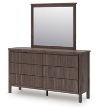 Load image into Gallery viewer, Pamytta Full Upholstered Panel Bed, Dresser and Mirror
