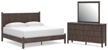 Load image into Gallery viewer, Pamytta King Panel Platform Bed, Dresser and Mirror
