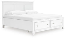 Load image into Gallery viewer, Fortman King Panel Storage Bed with Mirrored Dresser and Nightstand
