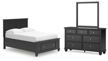 Load image into Gallery viewer, Lanolee Full Panel Storage Bed, Dresser and Mirror
