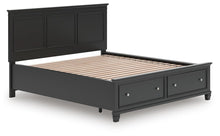 Load image into Gallery viewer, Lanolee California King Panel Storage Bed, Dresser, Mirror and Nightstand
