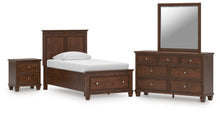 Load image into Gallery viewer, Danabrin Twin Panel Storage Bed, Dresser, Mirror and Nightstand
