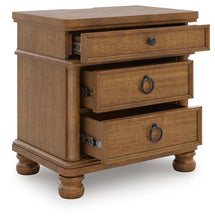 Load image into Gallery viewer, Rowlenstown Queen Poster Bed with Mirrored Dresser and Nightstand
