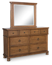 Load image into Gallery viewer, Rowlenstown California King Poster Bed with Mirrored Dresser and Nightstand
