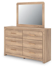 Load image into Gallery viewer, Kinlanni Queen Upholstered Platform Bed, Dresser, Mirror and Nightstand

