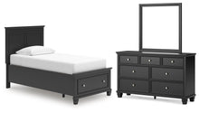 Load image into Gallery viewer, Lanolee Twin Panel Storage Bed, Dresser and Mirror
