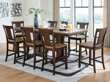 Load image into Gallery viewer, Rylandeen Counter Height Dining Table and 8 Barstools
