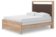 Load image into Gallery viewer, Kinlanni Queen Upholstered Panel Bed, Dresser and Mirror
