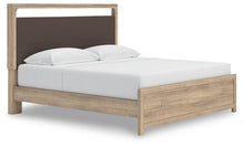 Load image into Gallery viewer, Kinlanni King Upholstered Platform Bed, Dresser, Mirror and Nightstand
