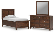 Load image into Gallery viewer, Danabrin Twin Panel Storage Bed, Dresser and Mirror

