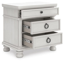 Load image into Gallery viewer, Rowlenstown California King Poster Bed, Dresser, Mirror and Nightstand
