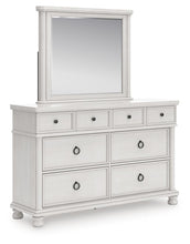 Load image into Gallery viewer, Rowlenstown Queen Poster Bed, Dresser and Mirror

