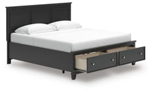 Load image into Gallery viewer, Lanolee King Panel Storage Bed, Dresser, Mirror and Nightstand
