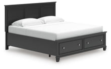 Load image into Gallery viewer, Lanolee King Panel Storage Bed, Dresser, Mirror and Nightstand
