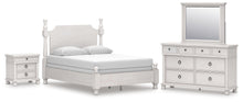 Load image into Gallery viewer, Rowlenstown Queen Poster Bed, Dresser, Mirror and Nightstand
