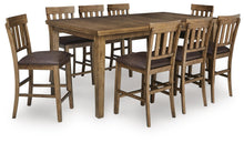 Load image into Gallery viewer, Urbinforte Counter Height Dining Table and 8 Barstools
